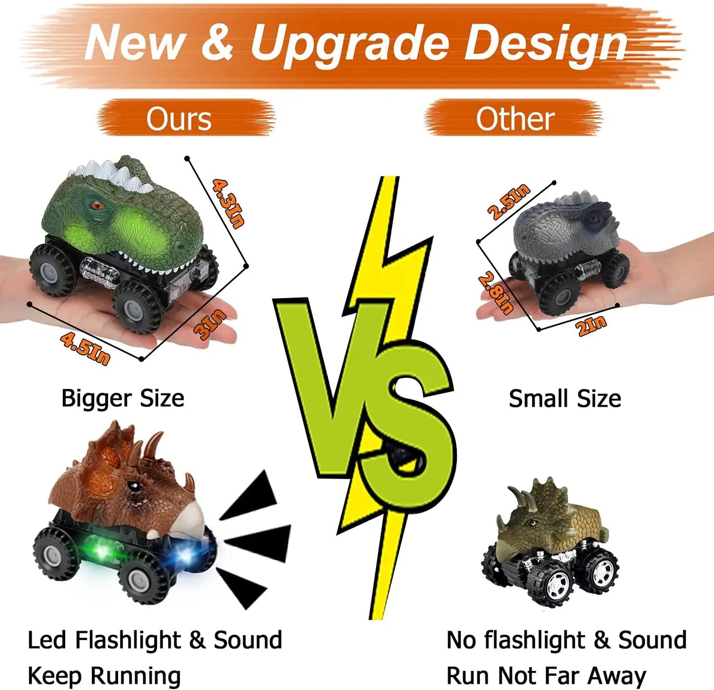 Dinosaur Toy Car Tyrannosaurus Rex Electric Interactive Model