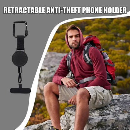 Retractable Phone Security Holder Anti-Theft Clip
