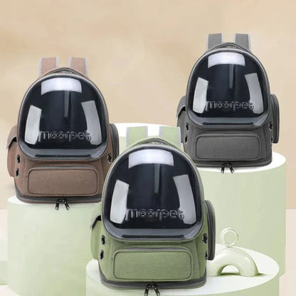 Cat Carrier Backpack Transparent Breathable Design