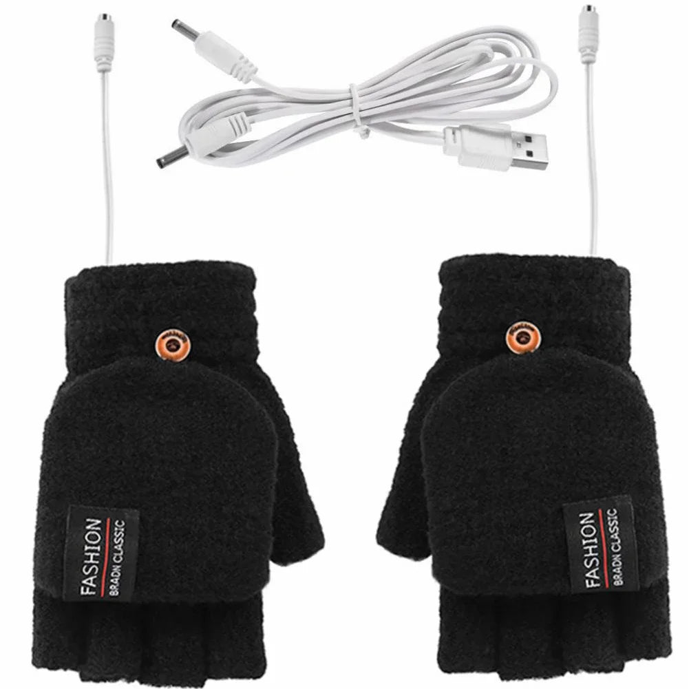 USB Heated Gloves Hand Warmers