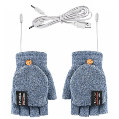 USB Heated Gloves Hand Warmers