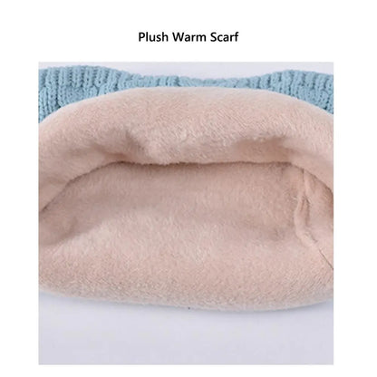 Kids Winter Hat Scarf Gloves Ear Warmer Neck Warmer Set