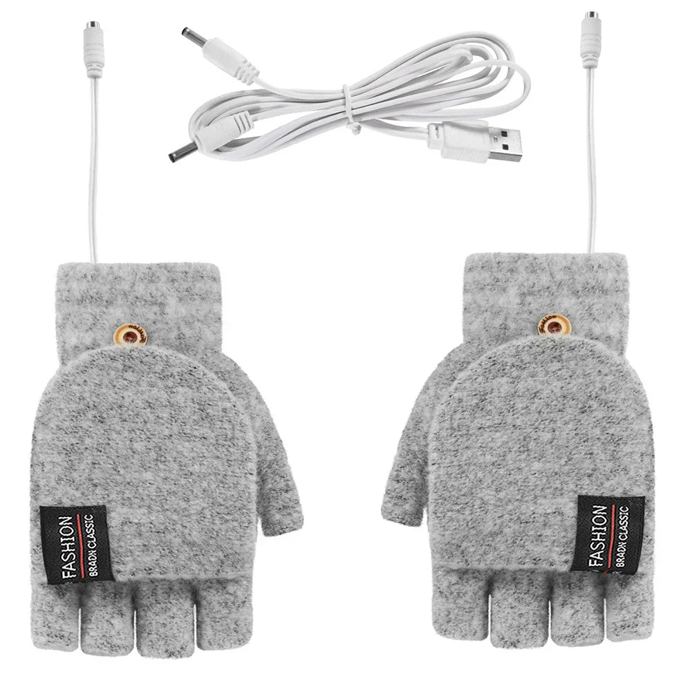 USB Heated Gloves Hand Warmers