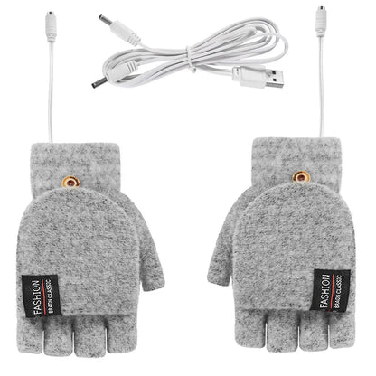 USB Heated Gloves Hand Warmers