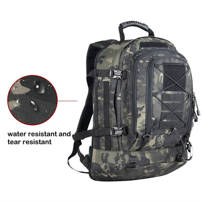 Military Tactical Backpack Expandable Waterproof Rucksack
