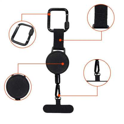 Retractable Phone Security Holder Anti-Theft Clip