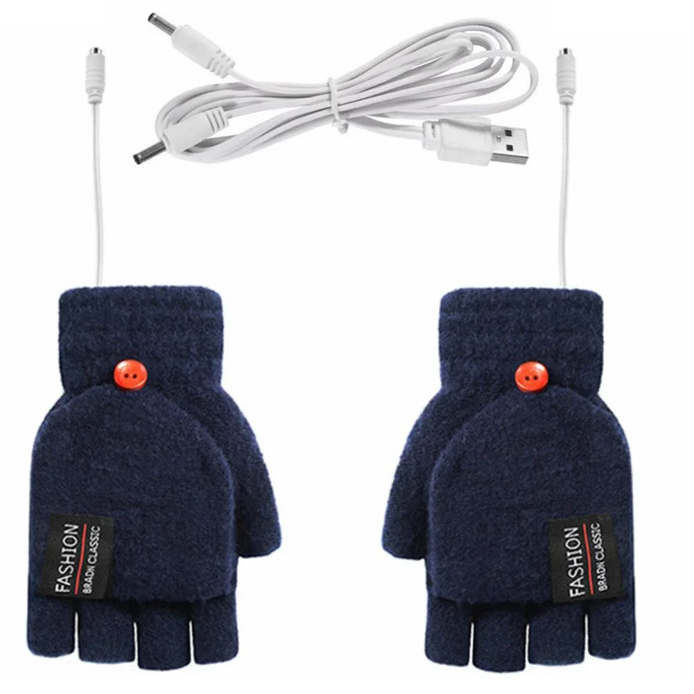 USB Heated Gloves Hand Warmers