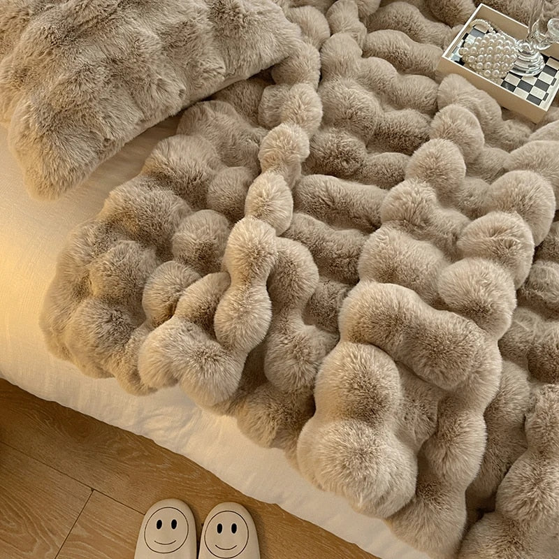Faux Fur Throw Blanket
