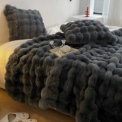 Faux Fur Throw Blanket
