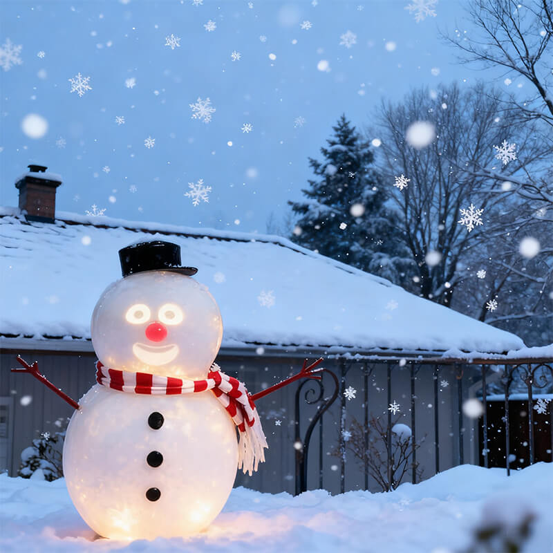 Talking Snowman LED Toy with Speaker and USB Charging