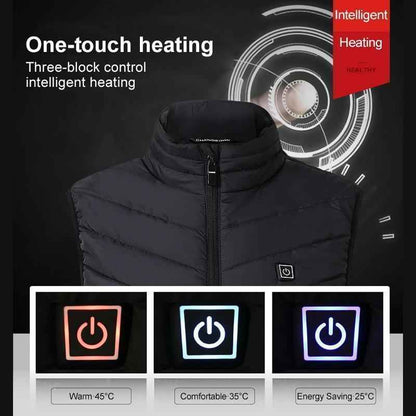 Heated Body Warmer Adjustable Temperature Unisex