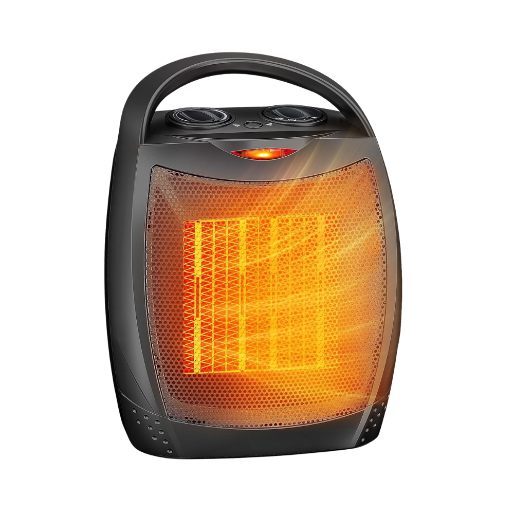Remote-Controlled Ceramic Space Heater with Smart Temperature Control