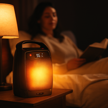 Remote-Controlled Ceramic Space Heater with Smart Temperature Control