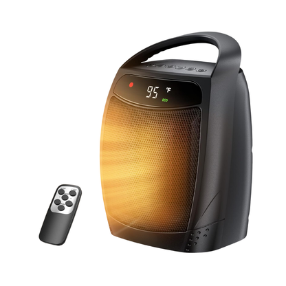 Remote-Controlled Ceramic Space Heater with Smart Temperature Control