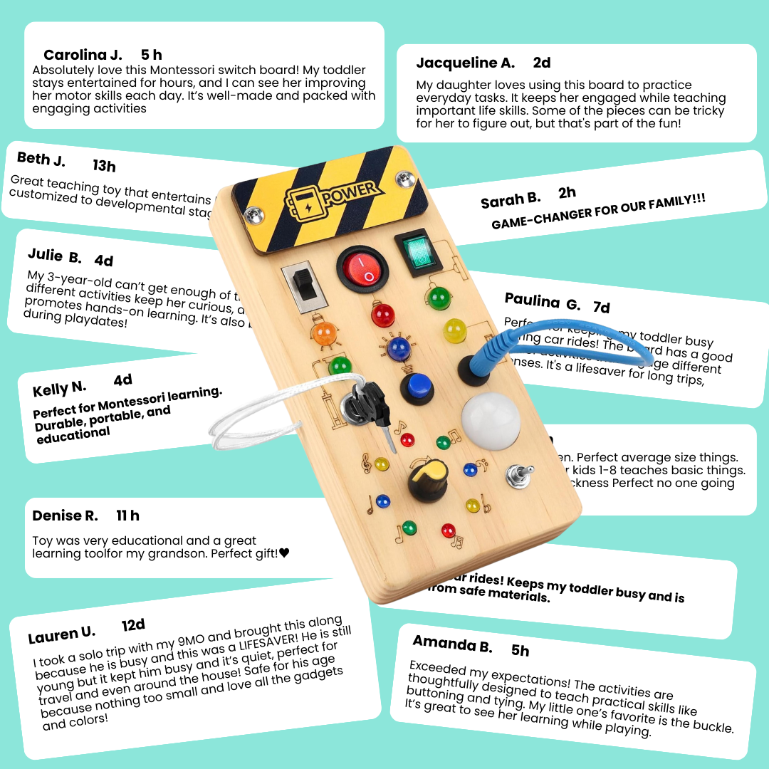 Montessori Switch Board Educational Toy