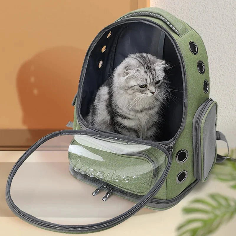Cat Carrier Backpack Transparent Breathable Design