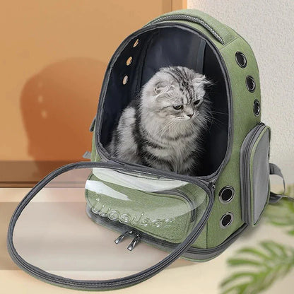 Cat Carrier Backpack Transparent Breathable Design