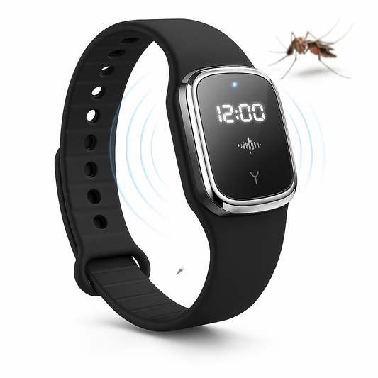 Ultrasonic Mosquito Repellent Wristband Watch Device