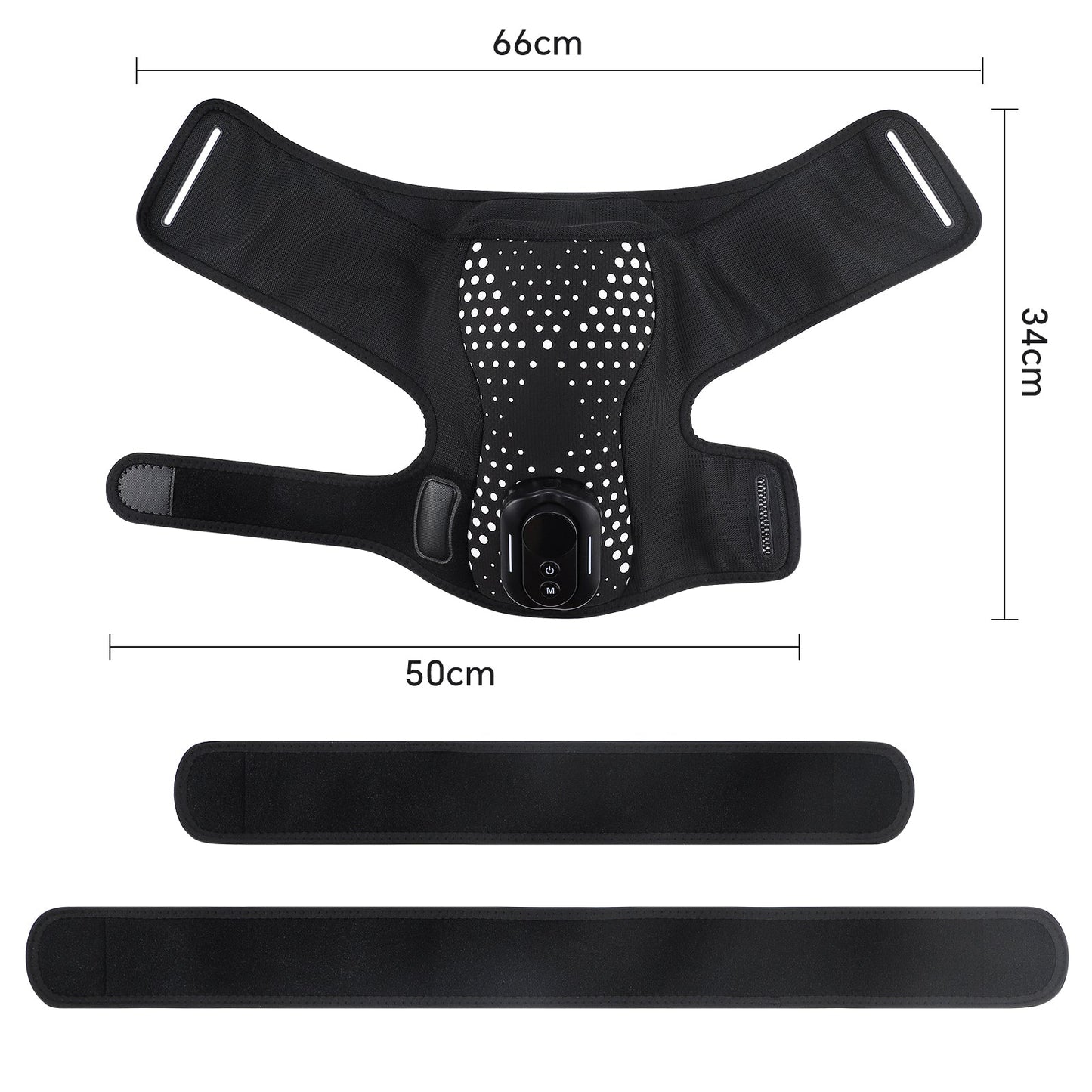 Heating Vibration Shoulder Wrap Pad with Remote Control