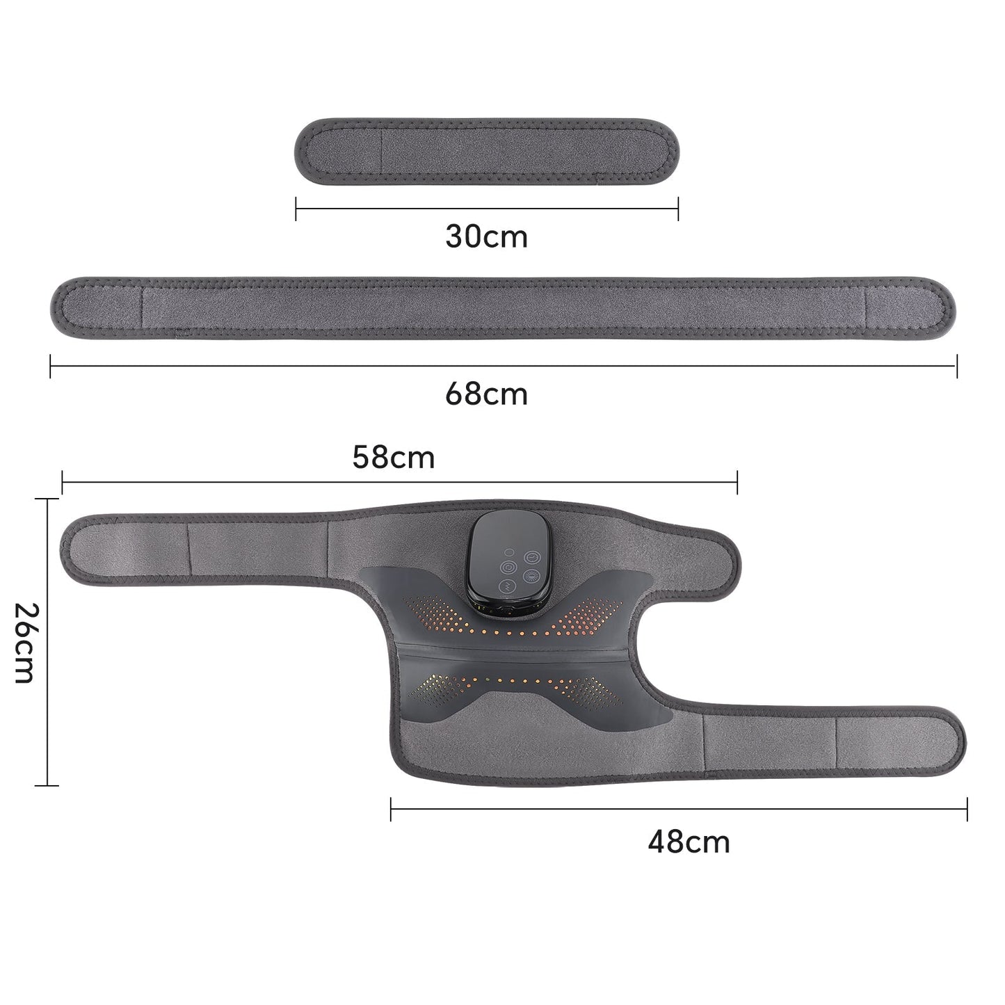 LED Knee Wrap with Red Light Therapy and Vibration Motors