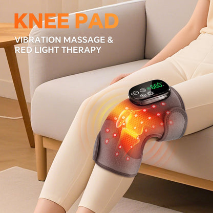 LED Knee Wrap with Red Light Therapy and Vibration Motors