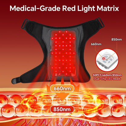 Red Light Therapy Shoulder Massager 660nm 850nm Device
