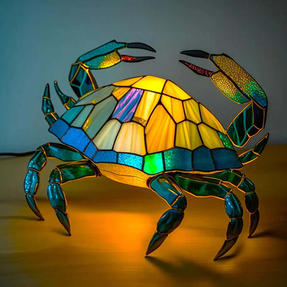 Stained Glass Animal Table Lamp Night Light