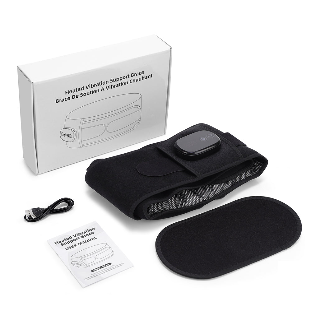 Elastic Waist Support Belt with LED Massage Function