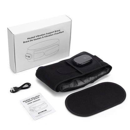 Elastic Waist Support Belt with LED Massage Function