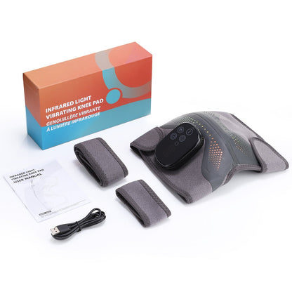 LED Knee Wrap with Red Light Therapy and Vibration Motors