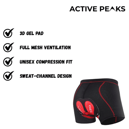 Padded Cycling Undershorts Active Wear