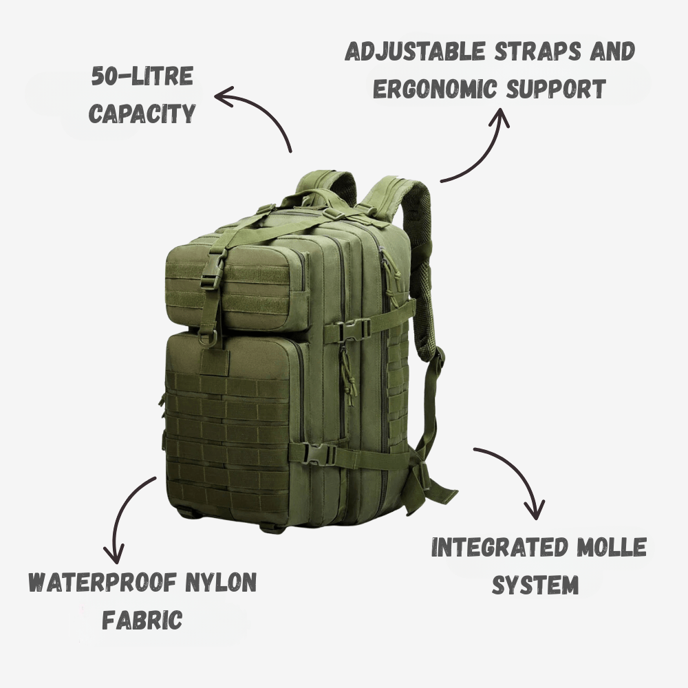 Waterproof Hiking Backpack 50L