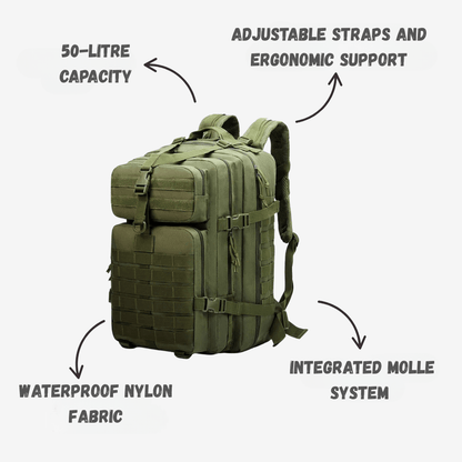 Waterproof Hiking Backpack 50L