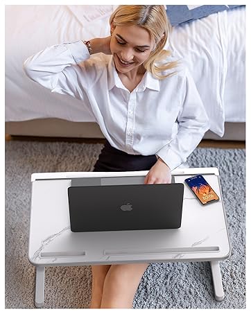 Adjustable Laptop Stand for Bed Desk Use