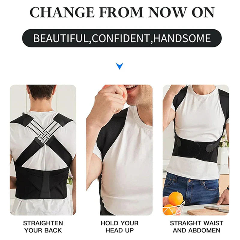Adjustable Posture Corrector Back Support for Men Women