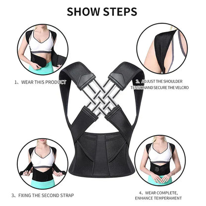 Adjustable Posture Corrector Back Support for Men Women