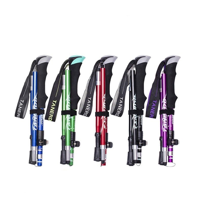 Adjustable Trekking Poles Foldable Telescopic Hiking Poles