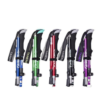 Adjustable Trekking Poles Foldable Telescopic Hiking Poles