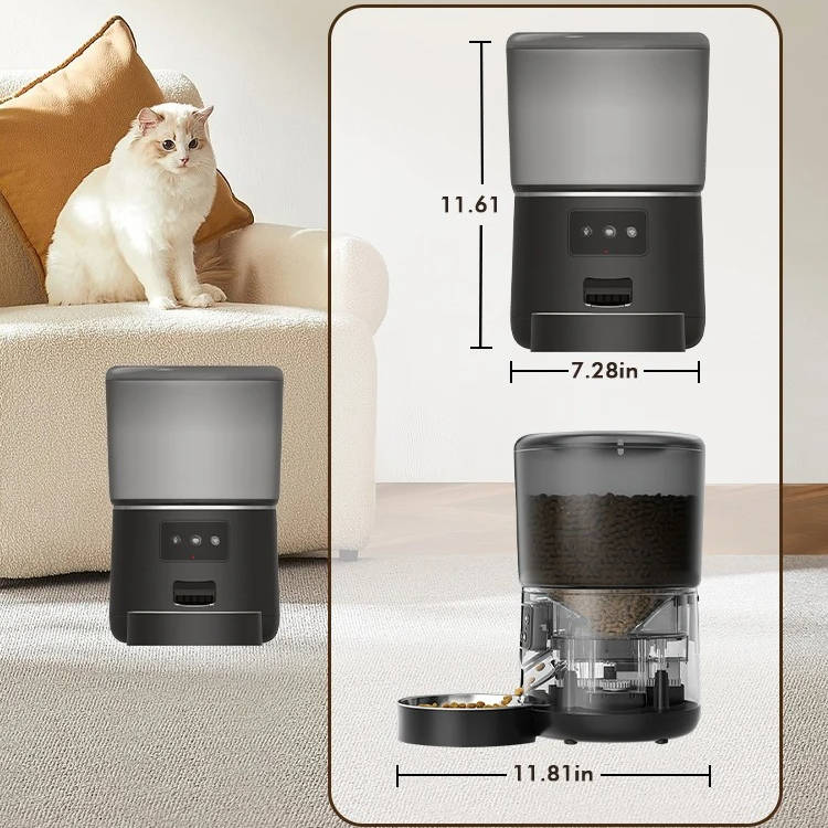 Automatic Pet Feeder for Cats and Dogs Programmable Dispenser