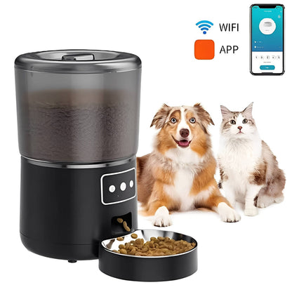 Automatic Pet Feeder for Cats and Dogs Programmable Dispenser