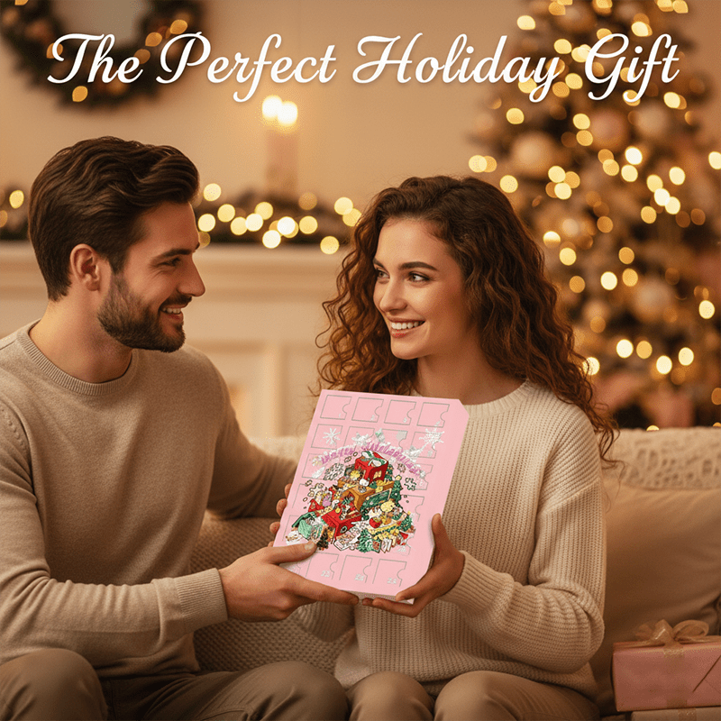 Girls Christmas Advent Calendar 24 Surprise Ornaments