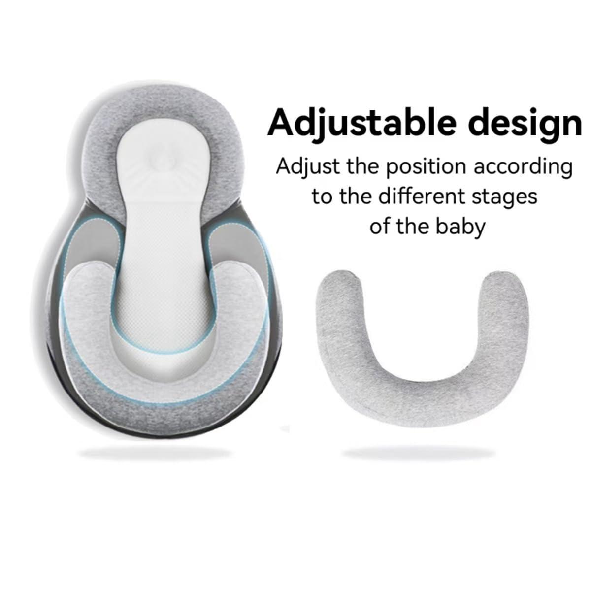 Baby Bassinet Wedge Lounger Anti-Reflux Bed for Infants