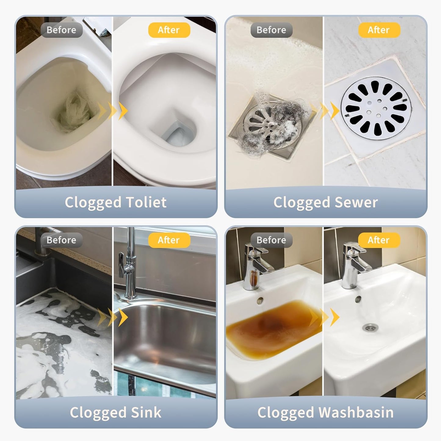 Toilet Plunger High Pressure Stainless Steel Unclogger