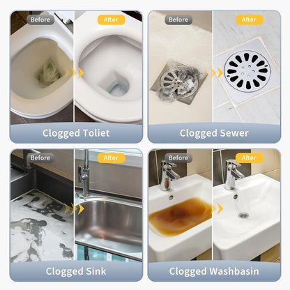 Toilet Plunger High Pressure Stainless Steel Unclogger