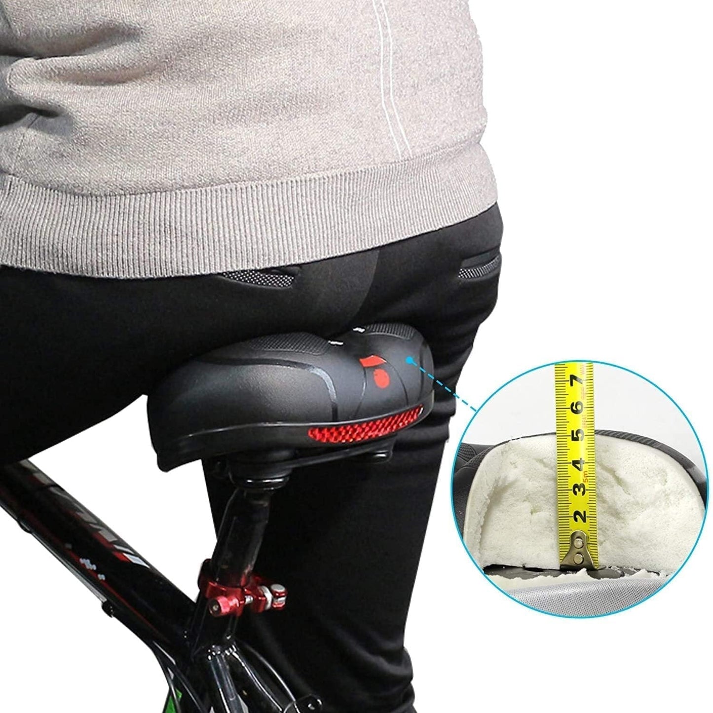 Bicycle Seat Soft Comfortable with Reflector