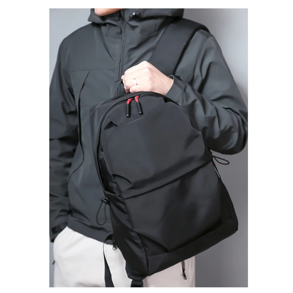 Backpack Black Standard Size Durable Travel Bag