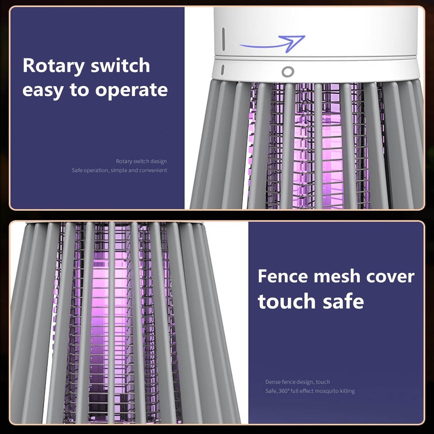 Bug Zapper Lamp 2 Pack Mosquito Killer Light Indoor Outdoor