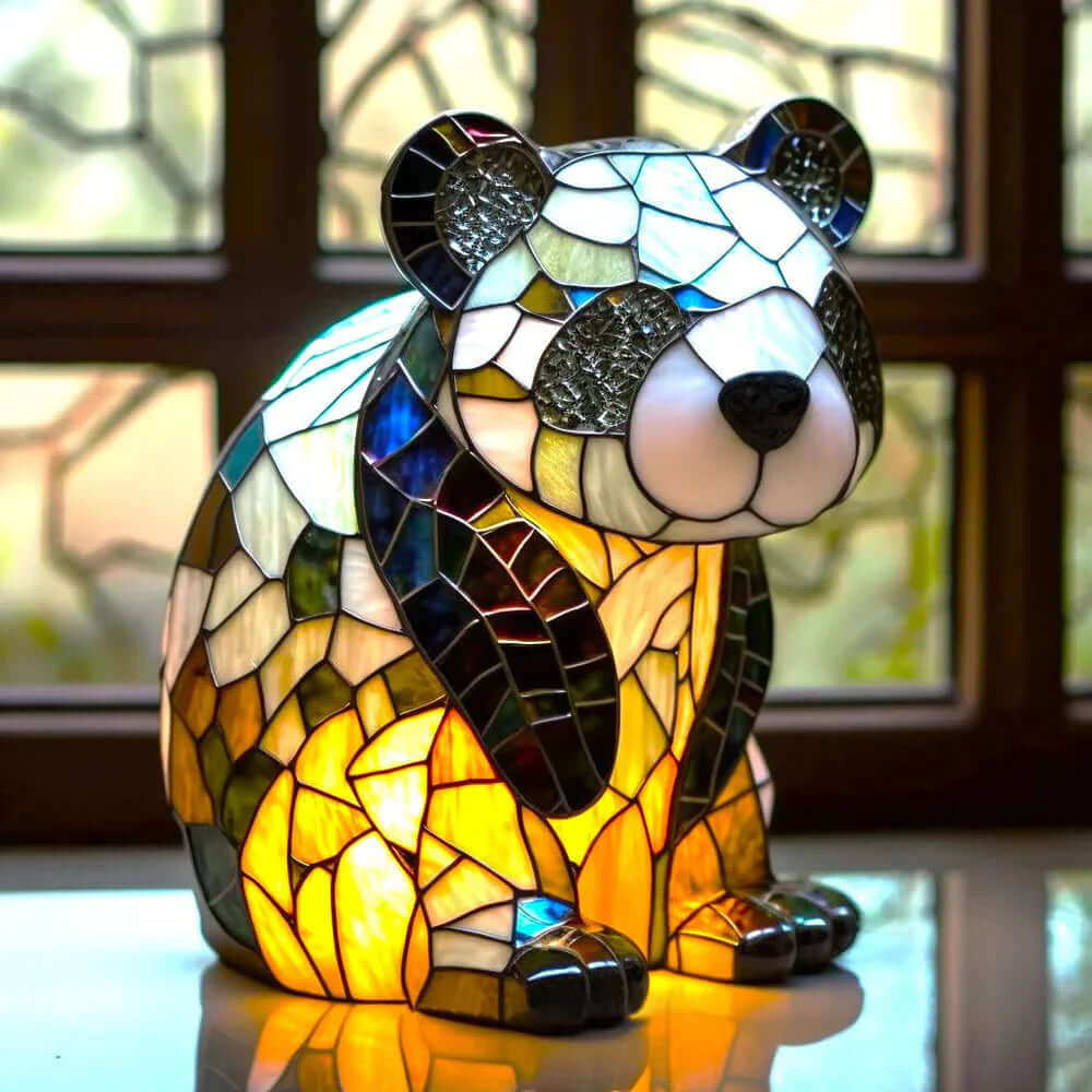 Stained Glass Animal Table Lamp Night Light