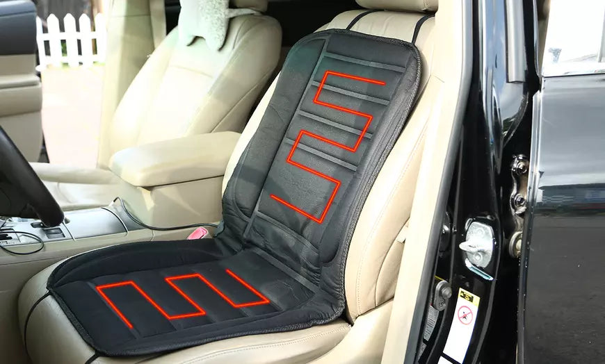 Heated Car Seat Cushion Pad Winter Warmer Full Coverage