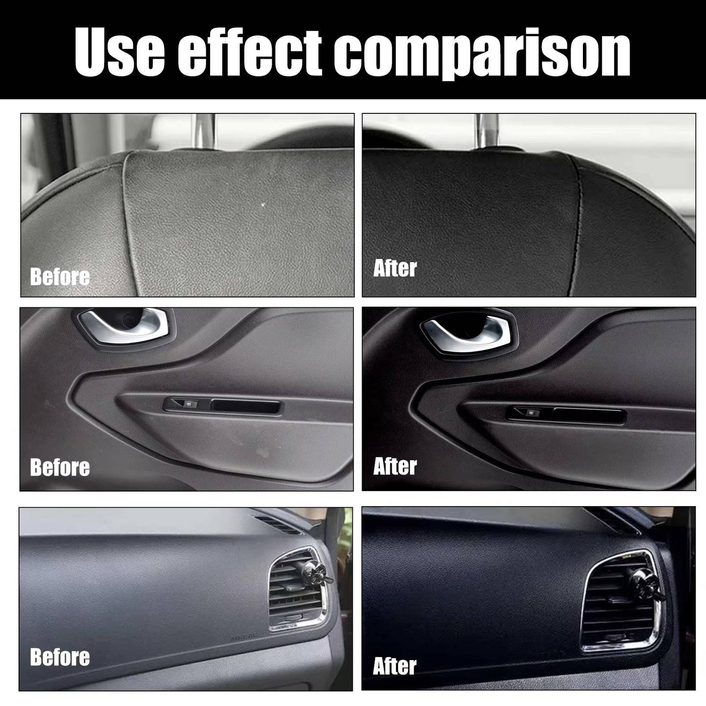 Car Interior Cleaner Set 3 Pack Automotive Cleaning Supplies